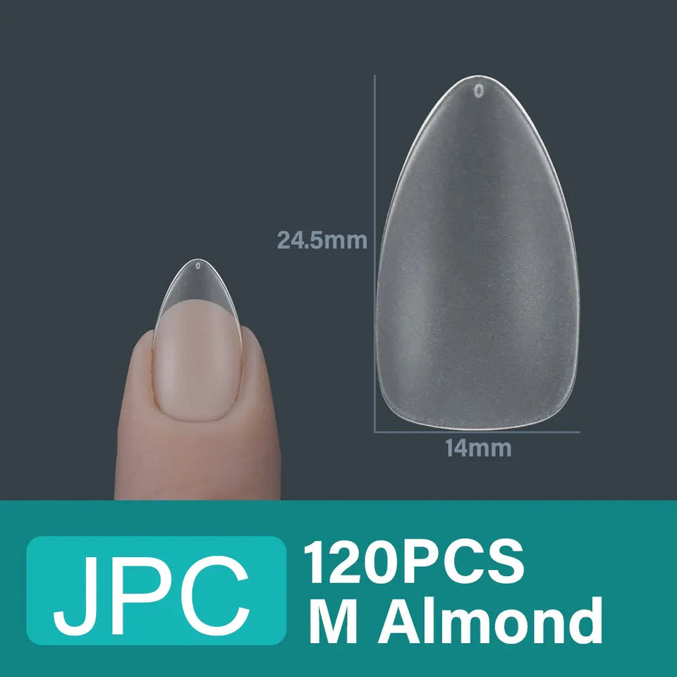 Oval Almond Artificial Nail Gel