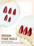 Cat Eye Red Nails,