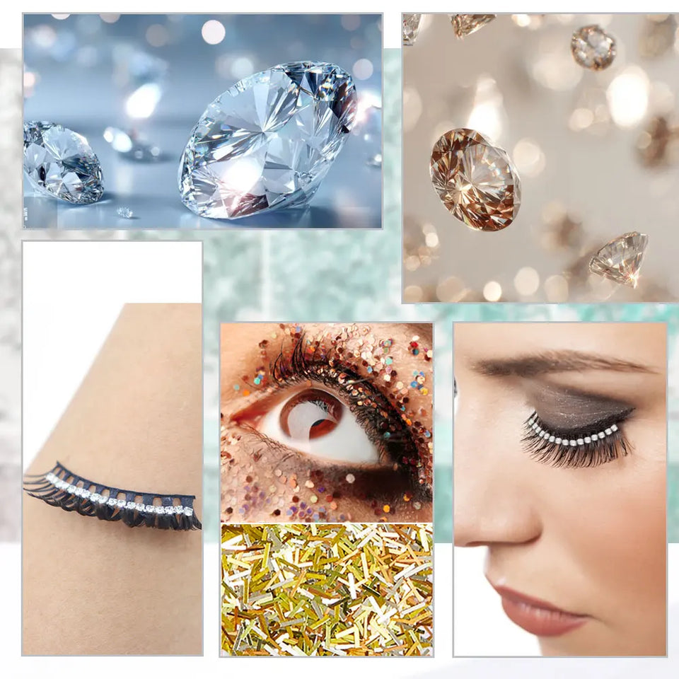 Silver Diamond Eyelashes