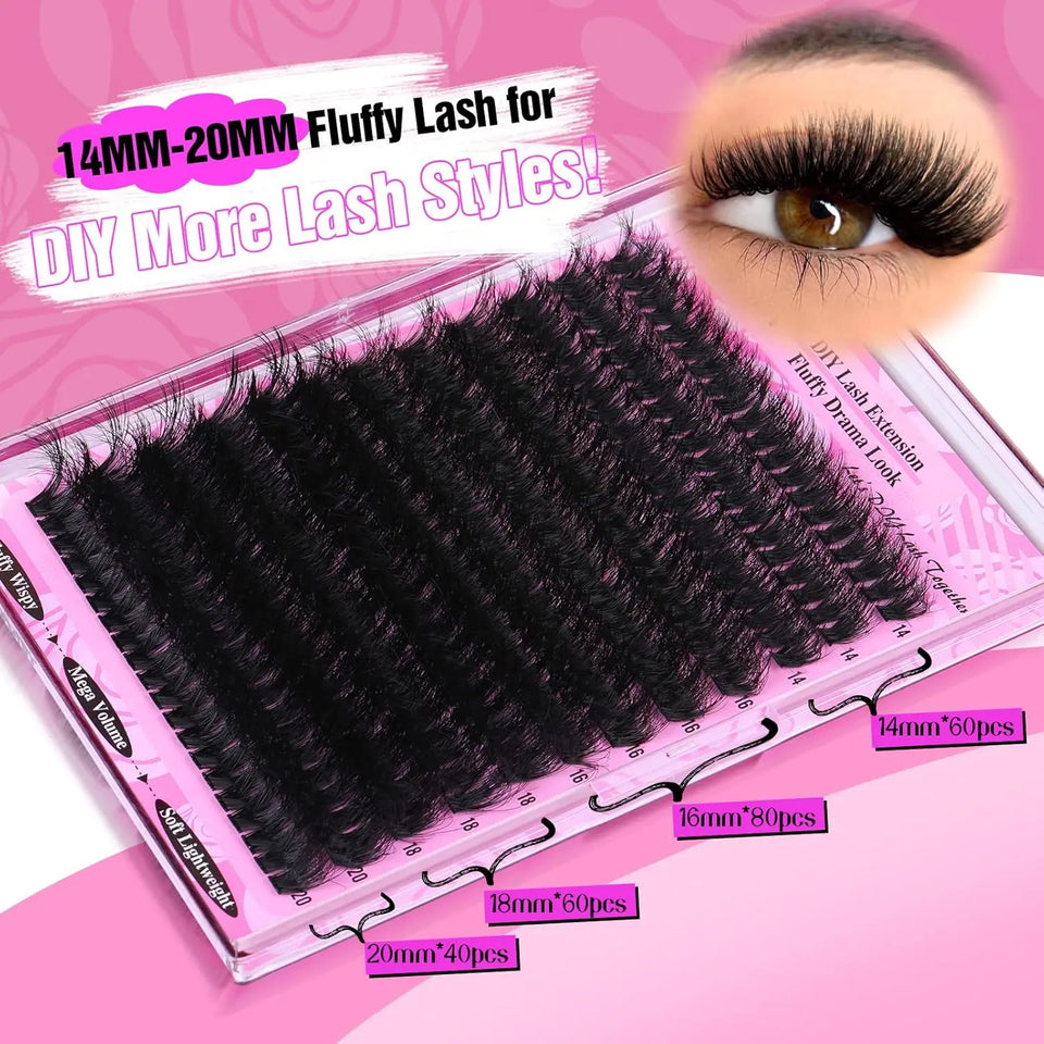 Fluffy Lash Clusters