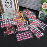 24 Pcs/box Children Cartoon Nail Tips Colorful Artificial Fake Nails for Cute Kids Girls Full Cover Short False Nail Art Kits*