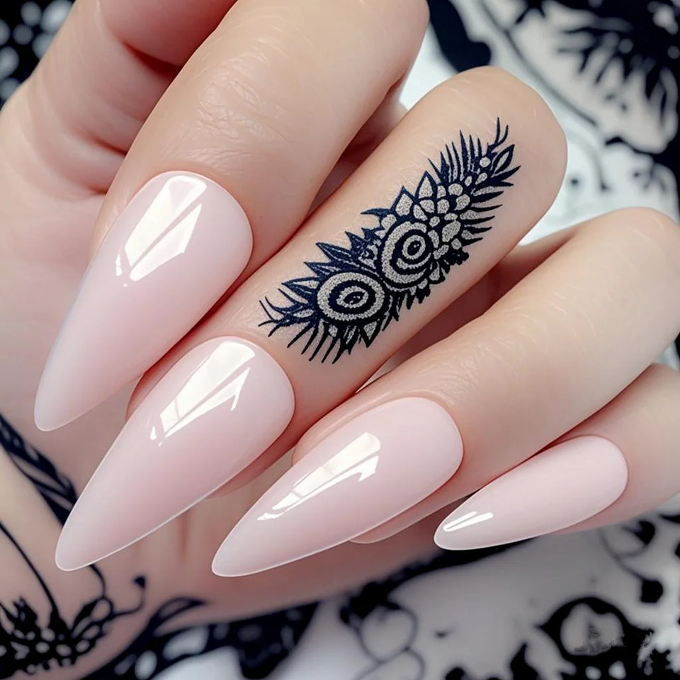 Shiny Dim Pink Nail