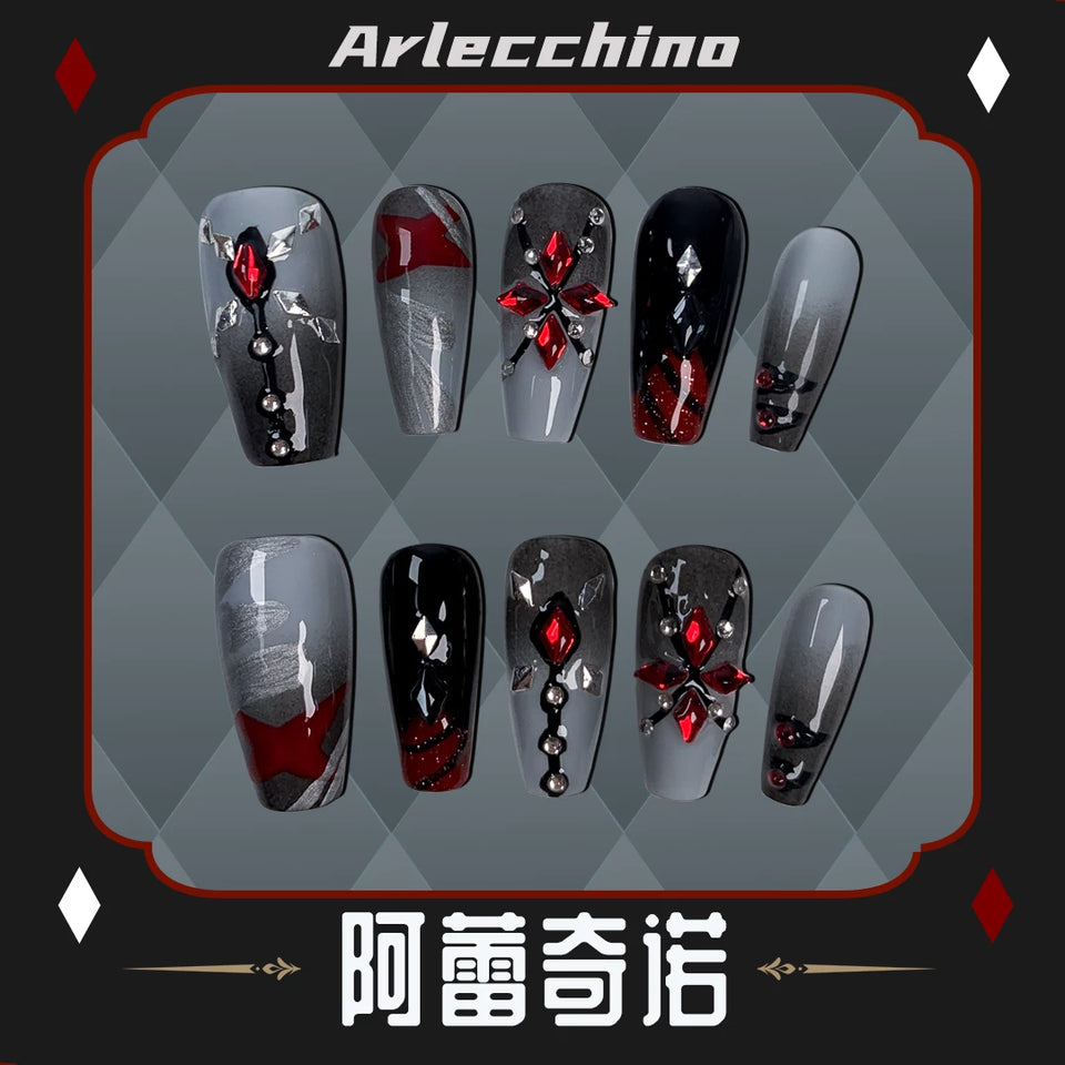 Anime Genshin Arlecchino Nail