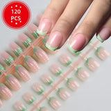 Nails for Gluing Ready for Girls Short Fake Nails Press on Fake Summer Ready-made Artificial Nails Fingernails To Stick on CDJ01