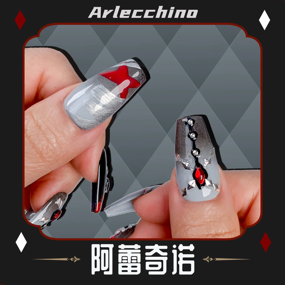 Anime Genshin Arlecchino Nail