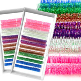 Colored Glitter Eyelash Shiny
