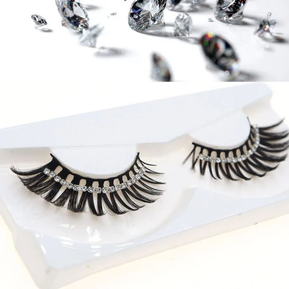 Silver Diamond Eyelashes