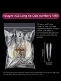 240pcs Stiletto Nail Tips Set, Clear Full Cover Fake Nails, Acrylic Artificial Fingernails, Durable Press-On Manicure Extension,
