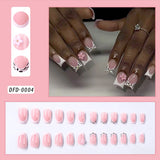 Flower Pink Hibiscus Nail