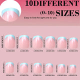 Nails for Gluing Ready for Girls Short Fake Nails Press on Fake Summer Ready-made Artificial Nails Fingernails To Stick on CDJ01