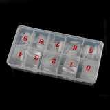 500Pcs Acrylic Nail Tips Transparent Artificial Half Cover French Full Cover Manicure False Nails Box Set for DIY Nail Art