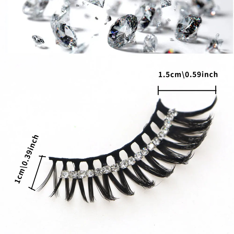 Silver Diamond Eyelashes