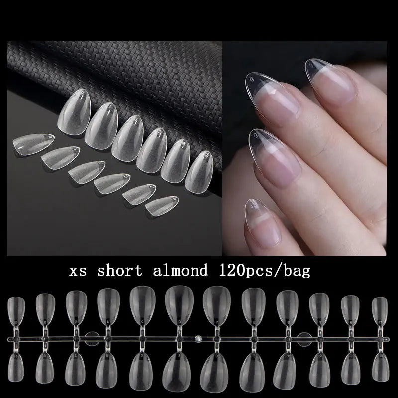 Oval Almond Artificial Nail Gel