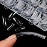 Long Hawk Curved Press On Nail Tips Full Cover Acrylic Artificial Curve Arch Coffin Fake Nails DIY Eagle Claw Shape 240pcs Nails