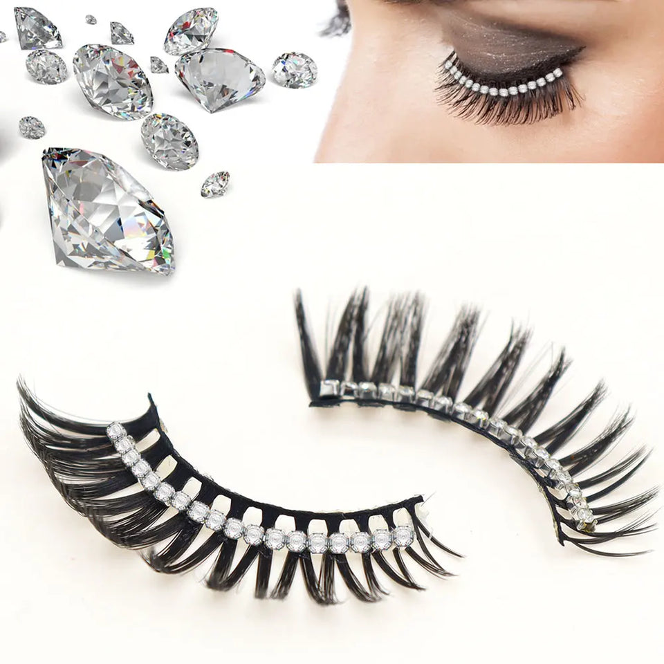 Silver Diamond Eyelashes