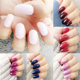 100Pcs Dark Blue Oval Fake Nails Short Acrylic Press On Nails Full Cover False Nail Art Tips Manicure Artificial Nail Tools