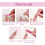 Valentine's Day False Nails with Glue Blue Heart Press on Nails 3d Fake Nails Matte Artificial Finger Manicure Reusable Nails