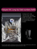 240pcs Stiletto Nail Tips Set, Clear Full Cover Fake Nails, Acrylic Artificial Fingernails, Durable Press-On Manicure Extension,