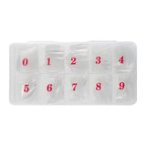 500Pcs Acrylic Nail Tips Transparent Artificial Half Cover French Full Cover Manicure False Nails Box Set for DIY Nail Art