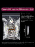 240pcs Stiletto Nail Tips Set, Clear Full Cover Fake Nails, Acrylic Artificial Fingernails, Durable Press-On Manicure Extension,