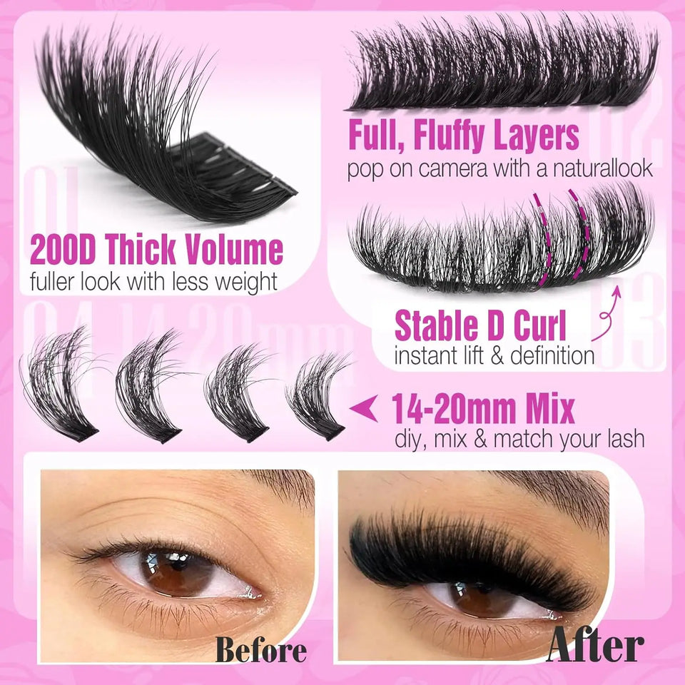 Fluffy Lash Clusters