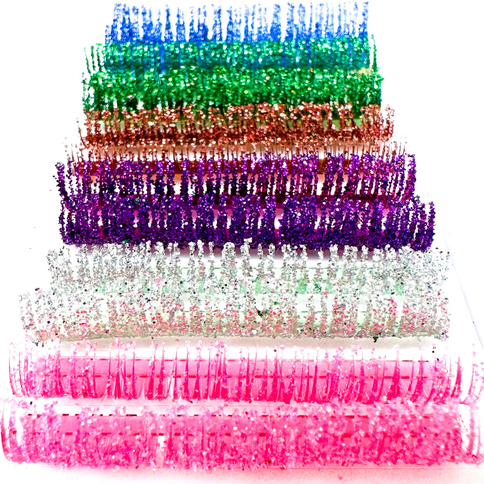 Colored Glitter Eyelash Shiny