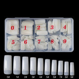 500Pcs Acrylic Nail Tips Transparent Artificial Half Cover French Full Cover Manicure False Nails Box Set for DIY Nail Art