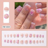 Flower Pink Hibiscus Nail