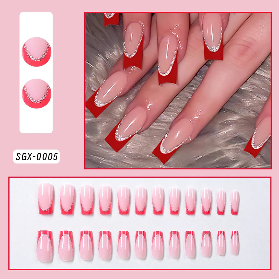 Flower Pink Hibiscus Nail