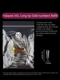 240pcs Stiletto Nail Tips Set, Clear Full Cover Fake Nails, Acrylic Artificial Fingernails, Durable Press-On Manicure Extension,