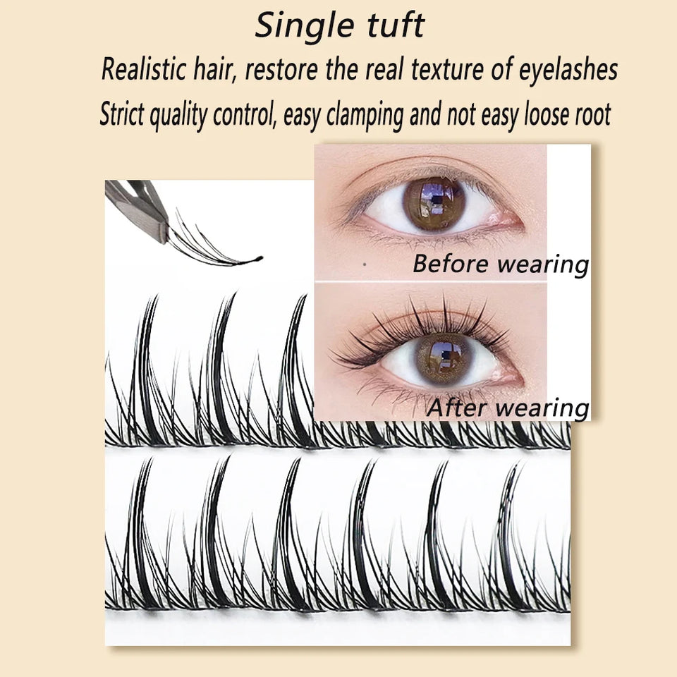 Anlinnet dovetail Fluffy Eyelashes