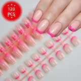 Nails for Gluing Ready for Girls Short Fake Nails Press on Fake Summer Ready-made Artificial Nails Fingernails To Stick on CDJ01